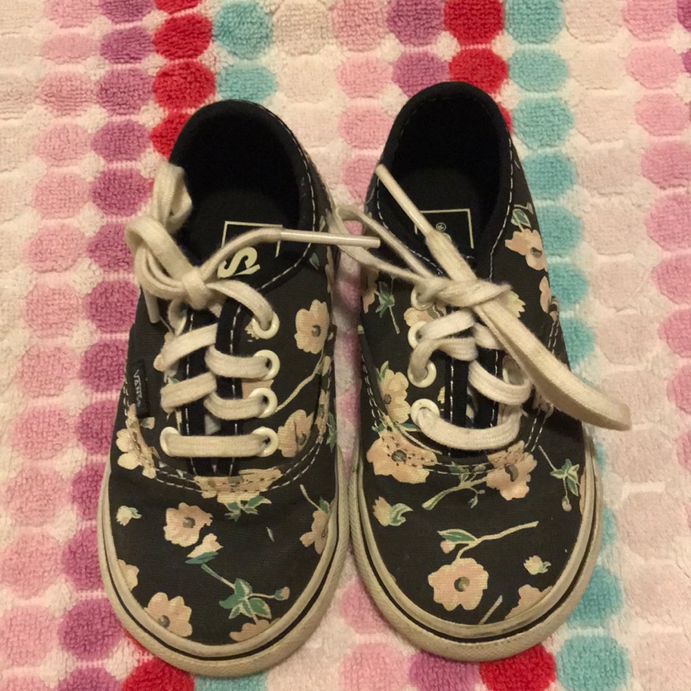 Cute floral sneakers